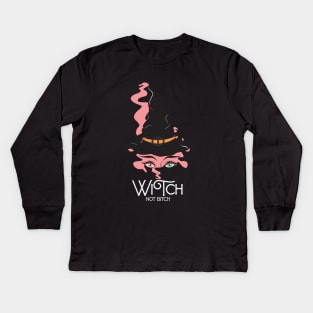 Witch not Bitch Kids Long Sleeve T-Shirt